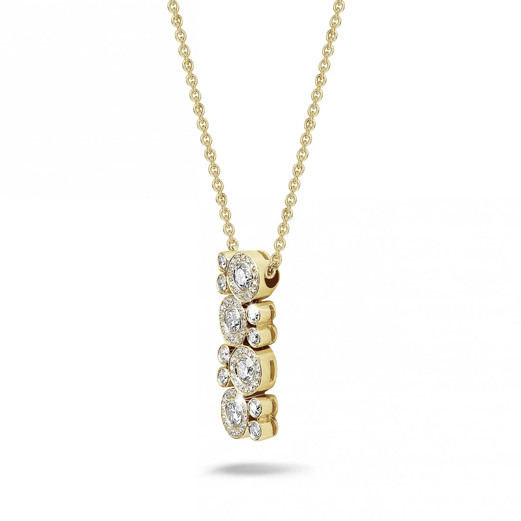 1.20 quilates gargantilla diamante en oro amarillo 