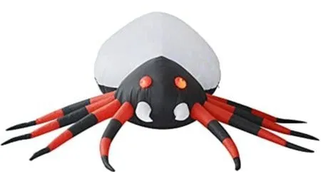 8 FT Long Inflatable Spider with Magic Light