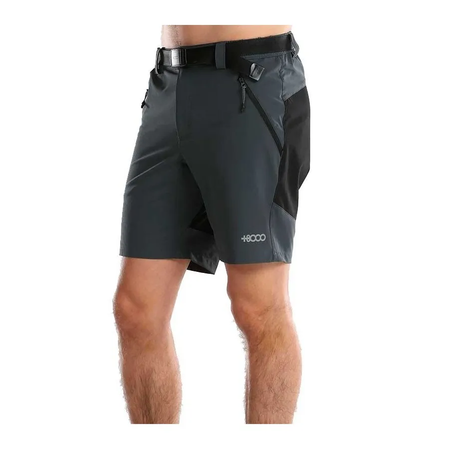 +8000 Pantalón Corto Trekking Hombre GRAND ANTRACITA