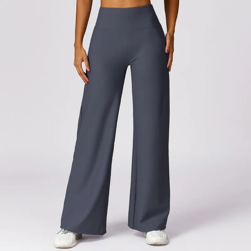 A58 chaleco de yoga trasero de A58 abrigo de fitness de secado rápido Pantalones casuales de cintura alta Joker femenina con pan