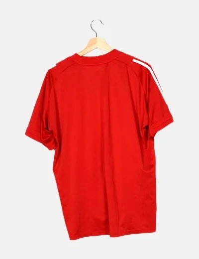 Adidas Camiseta deportiva roja
