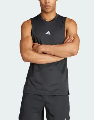 Adidas Camiseta sin mangas Designed for Training Workout HEAT.RDY