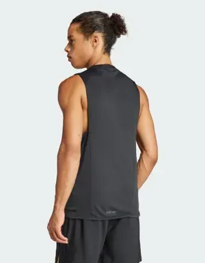 Adidas Camiseta sin mangas Designed for Training Workout HEAT.RDY