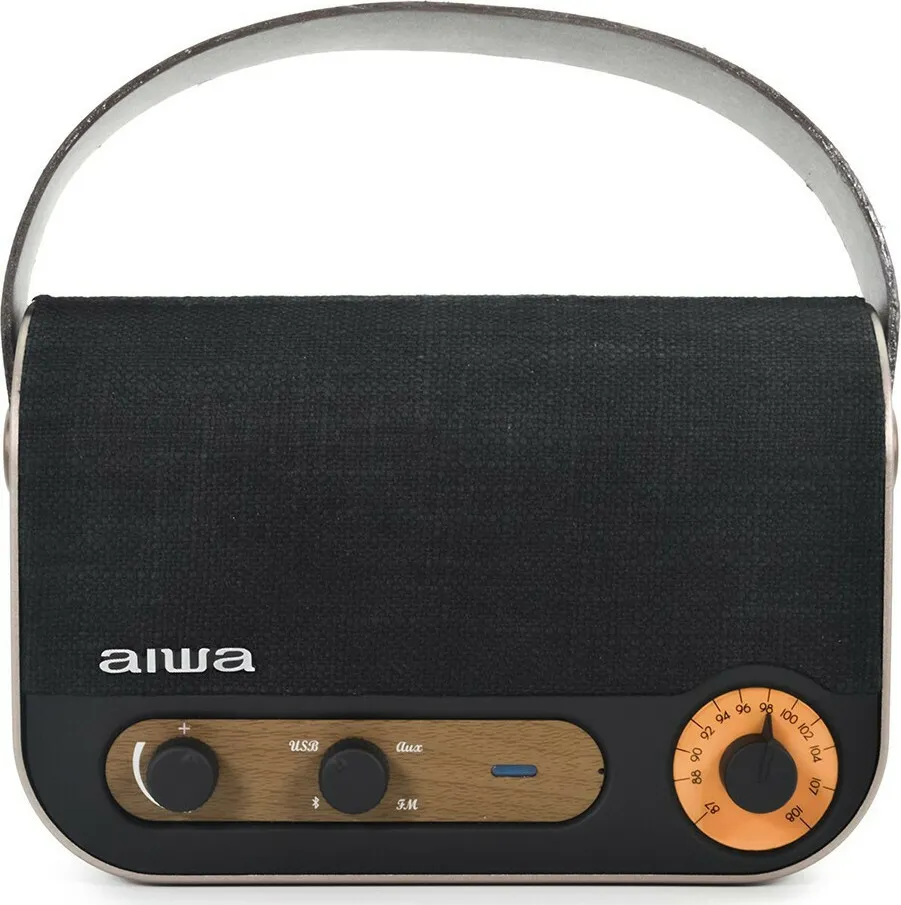 AIWA RBTU600 RADIO PORTáTIL RECARGABLE CON BLUETOOTH Y USB NEGRO