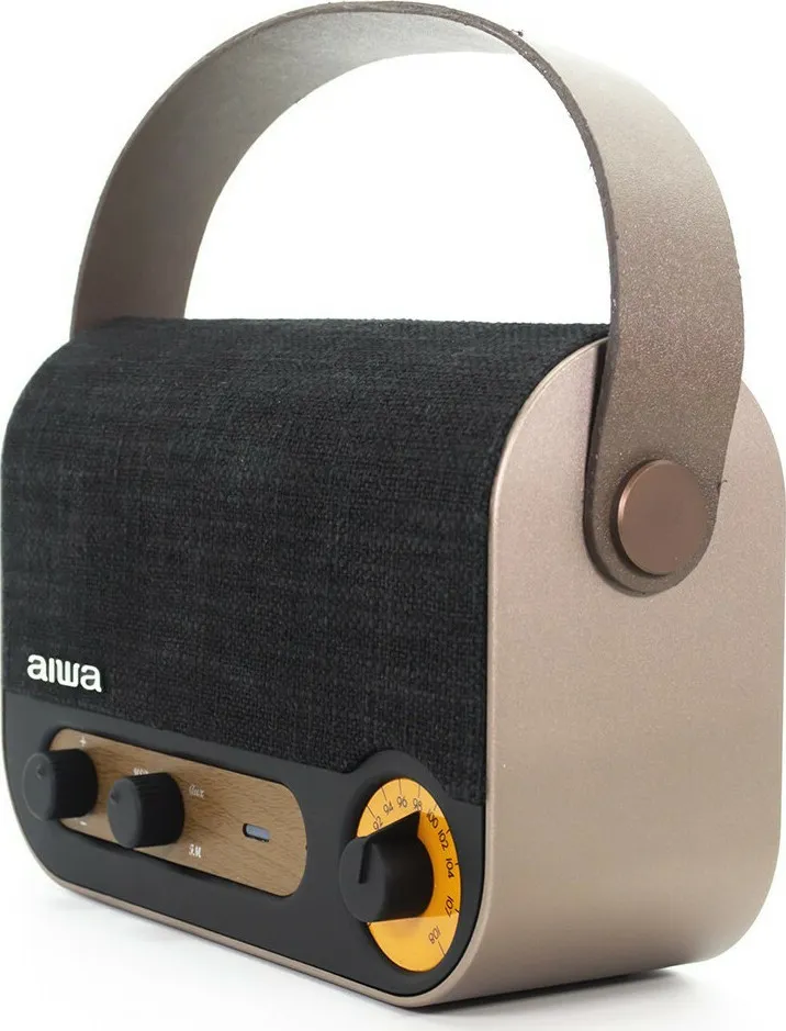 AIWA RBTU600 RADIO PORTáTIL RECARGABLE CON BLUETOOTH Y USB NEGRO
