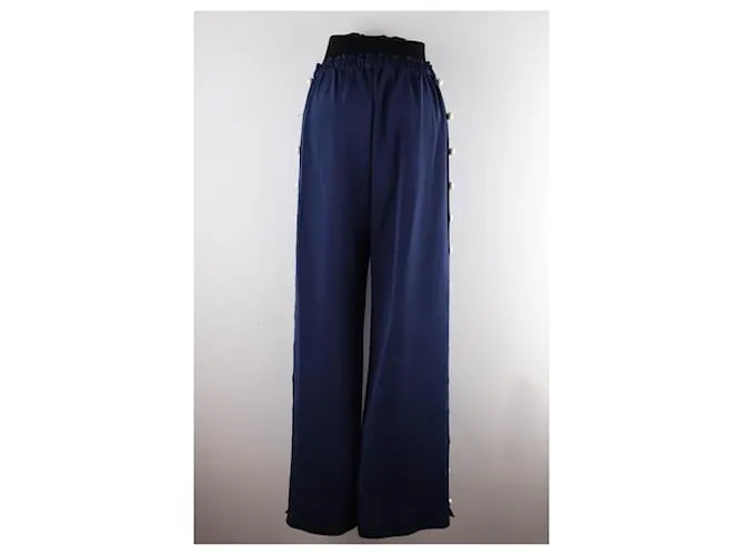 Alexis Mabille Pantalones anchos azules 