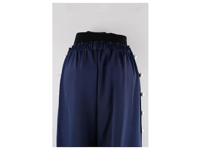 Alexis Mabille Pantalones anchos azules 
