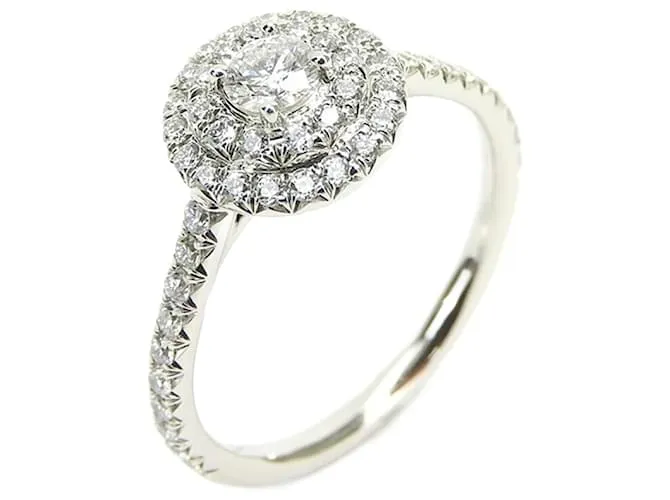 Anillo de diamante de platino Soleste de Tiffany & Co. para mujeres 