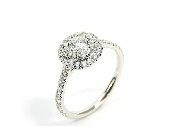 Anillo de diamante de platino Soleste de Tiffany & Co. para mujeres 