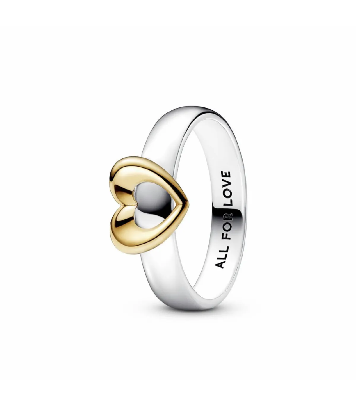 ANILLO PANDORA CORAZóN RADIANTE DESLIZANTE DOS TONOS  162504C00