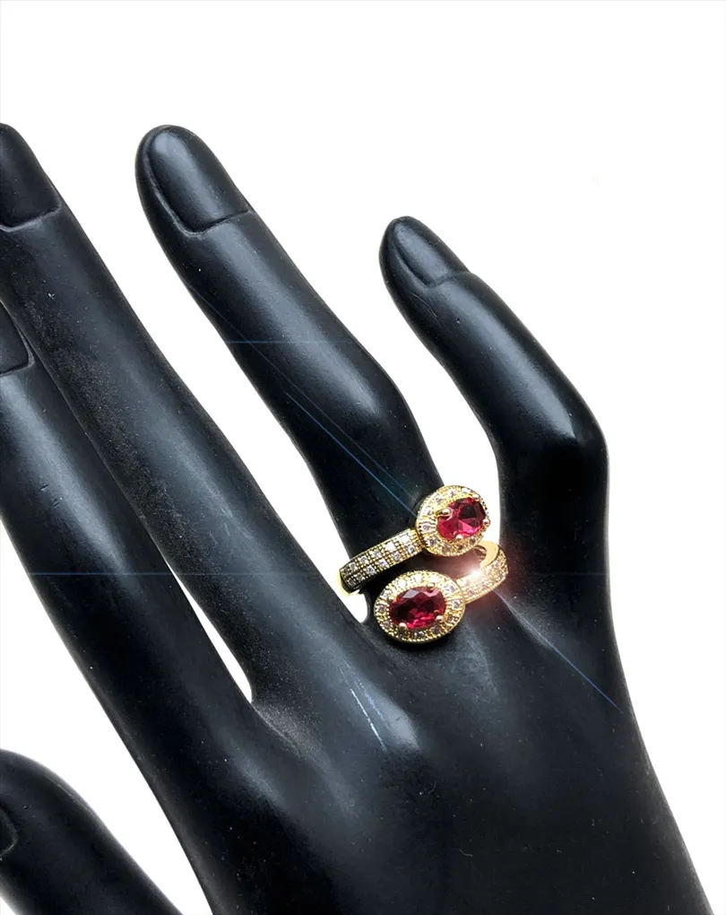 ANILLOS ROSAS DE BISUTERIA FINA MUY ELEGANTES PARA BODAS