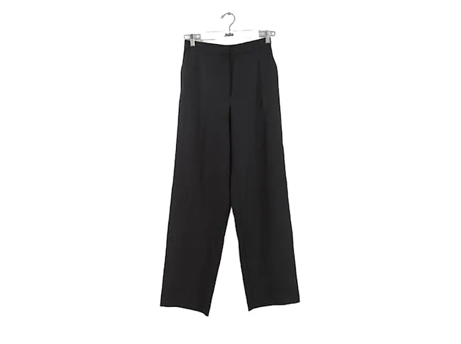 Autre Marque Pantalones anchos de lana Negro 