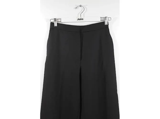 Autre Marque Pantalones anchos de lana Negro 