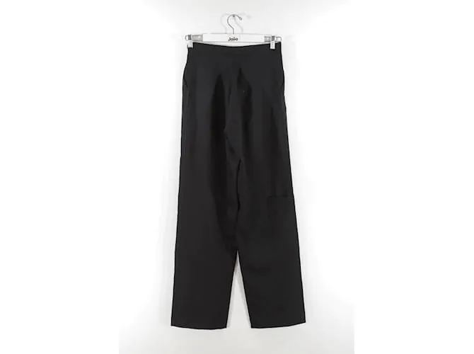 Autre Marque Pantalones anchos de lana Negro 