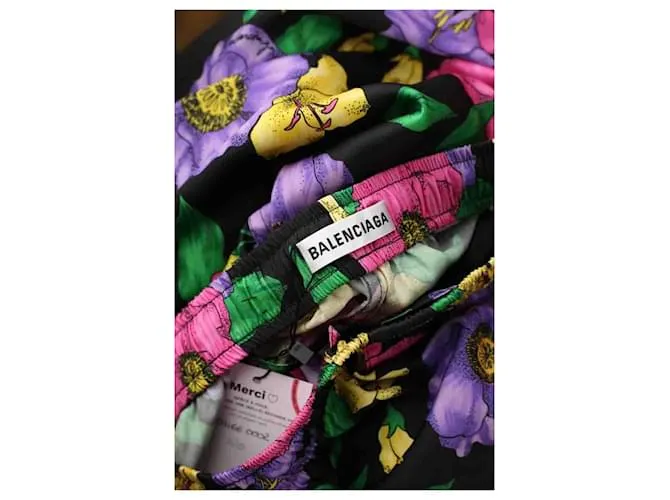 Balenciaga Pantalones anchos negros 