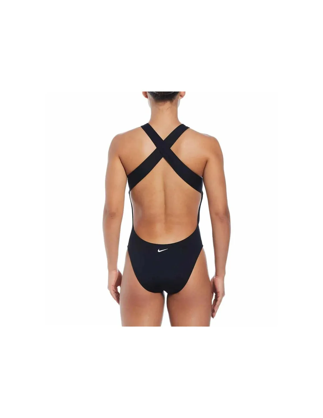 Bañador de Natación Nike Multi Logo Mujer Negro