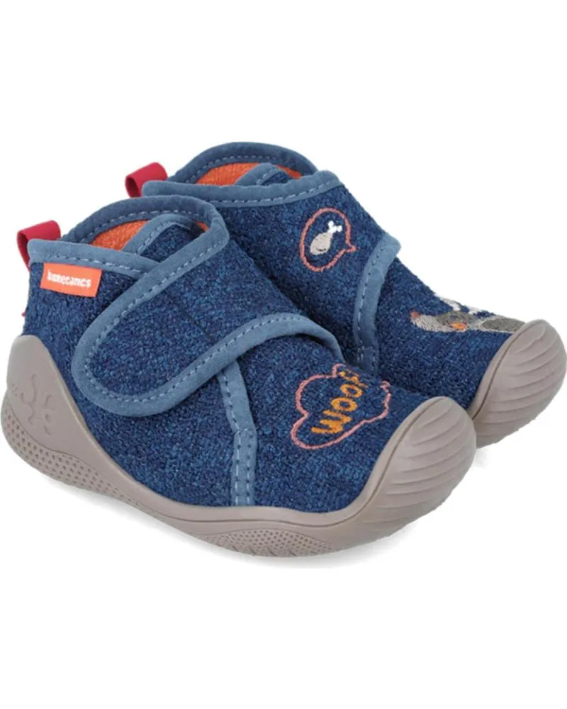 Bebé BIOMECANICS  de Niño PANTUFLAS PARA BEBE 241155 WOOLF  AZULMARINO