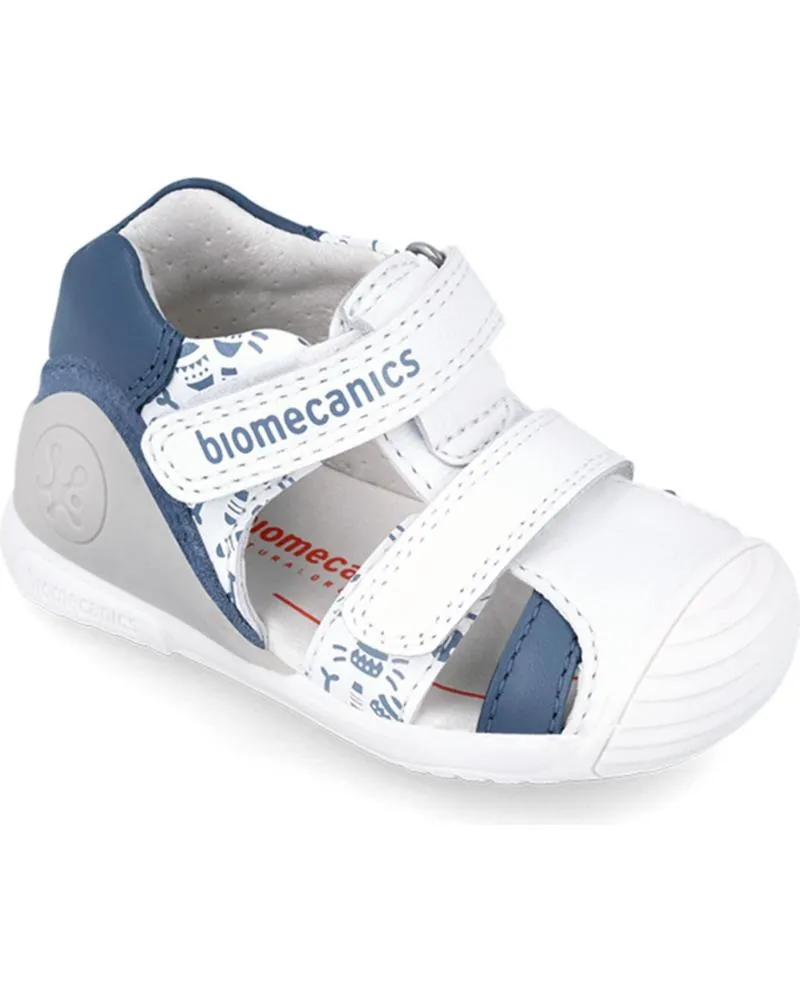 Bebé BIOMECANICS  de Niño SANDALIAS PRIMEROS PASOS 242127 ESTAMPADO  BLANCO