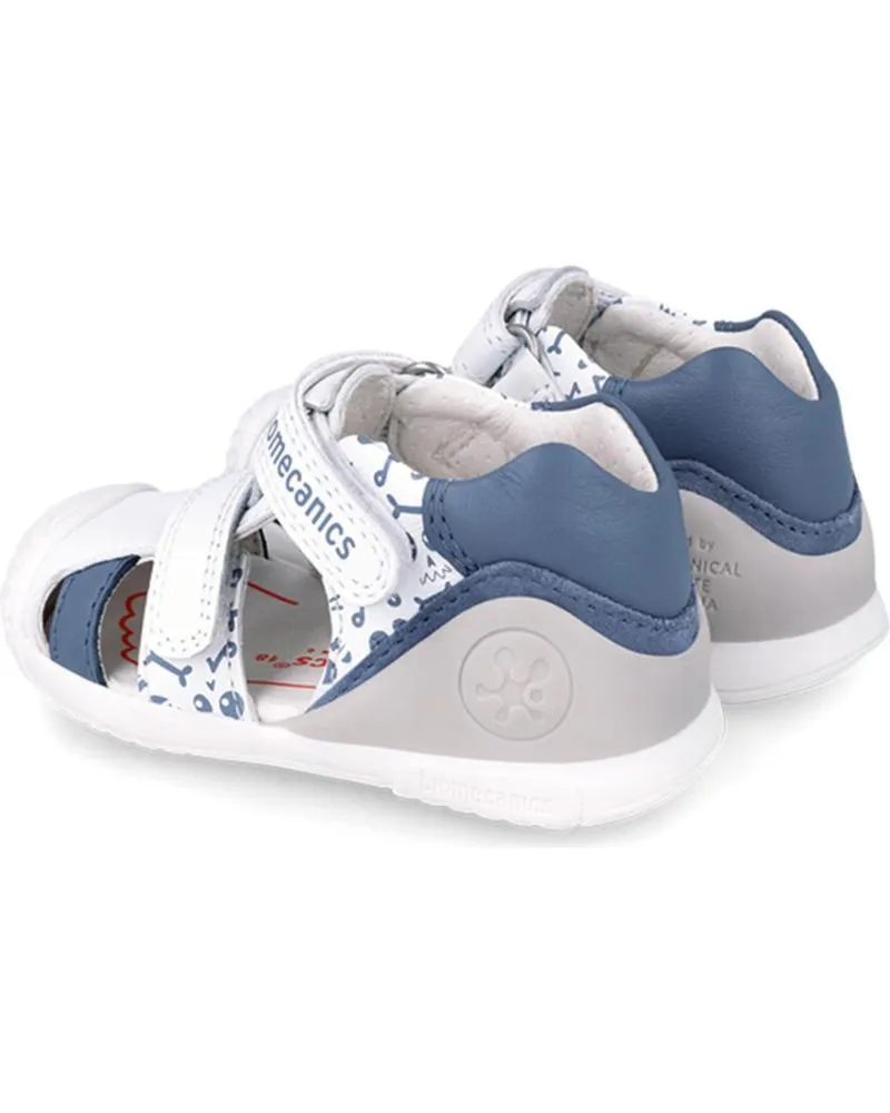 Bebé BIOMECANICS  de Niño SANDALIAS PRIMEROS PASOS 242127 ESTAMPADO  BLANCO