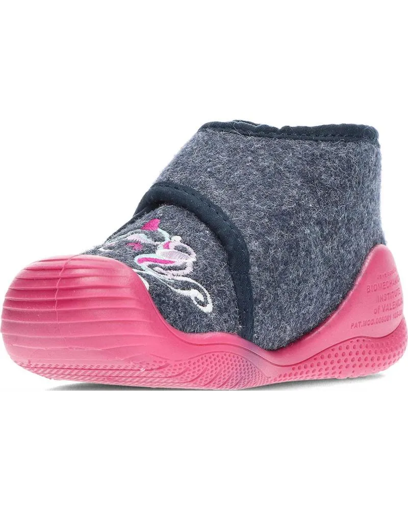 Bebé de Niña BIOMECANICS PANTUFLAS PARA NINA DE 241151 FIELTRO AZULMARINO