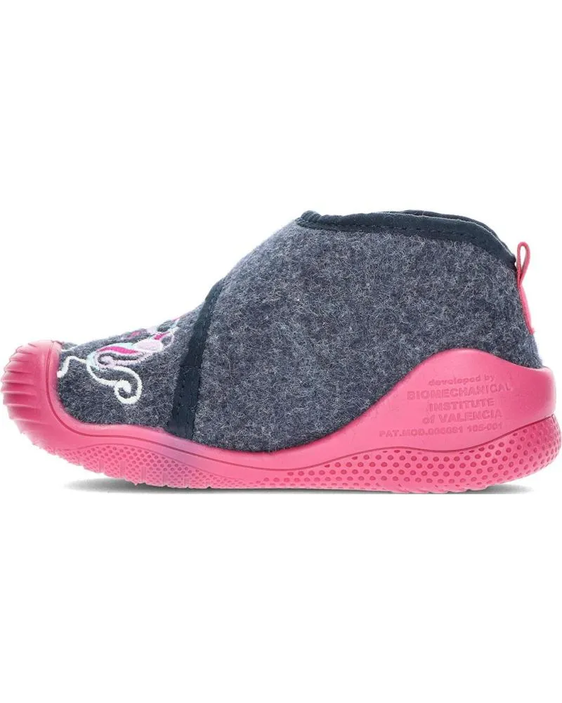 Bebé de Niña BIOMECANICS PANTUFLAS PARA NINA DE 241151 FIELTRO AZULMARINO