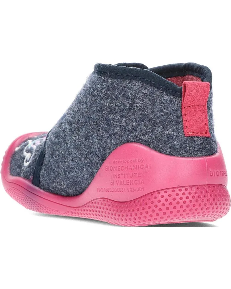 Bebé de Niña BIOMECANICS PANTUFLAS PARA NINA DE 241151 FIELTRO AZULMARINO