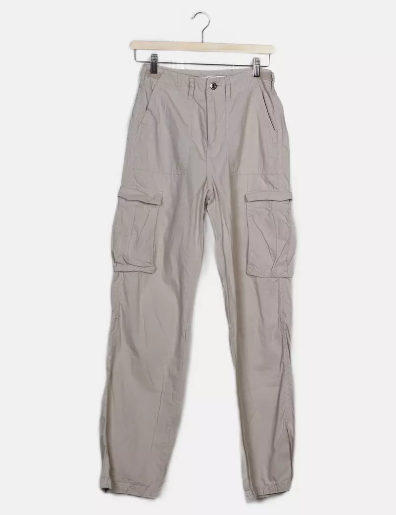 Bershka Pantalones cargo Anchos