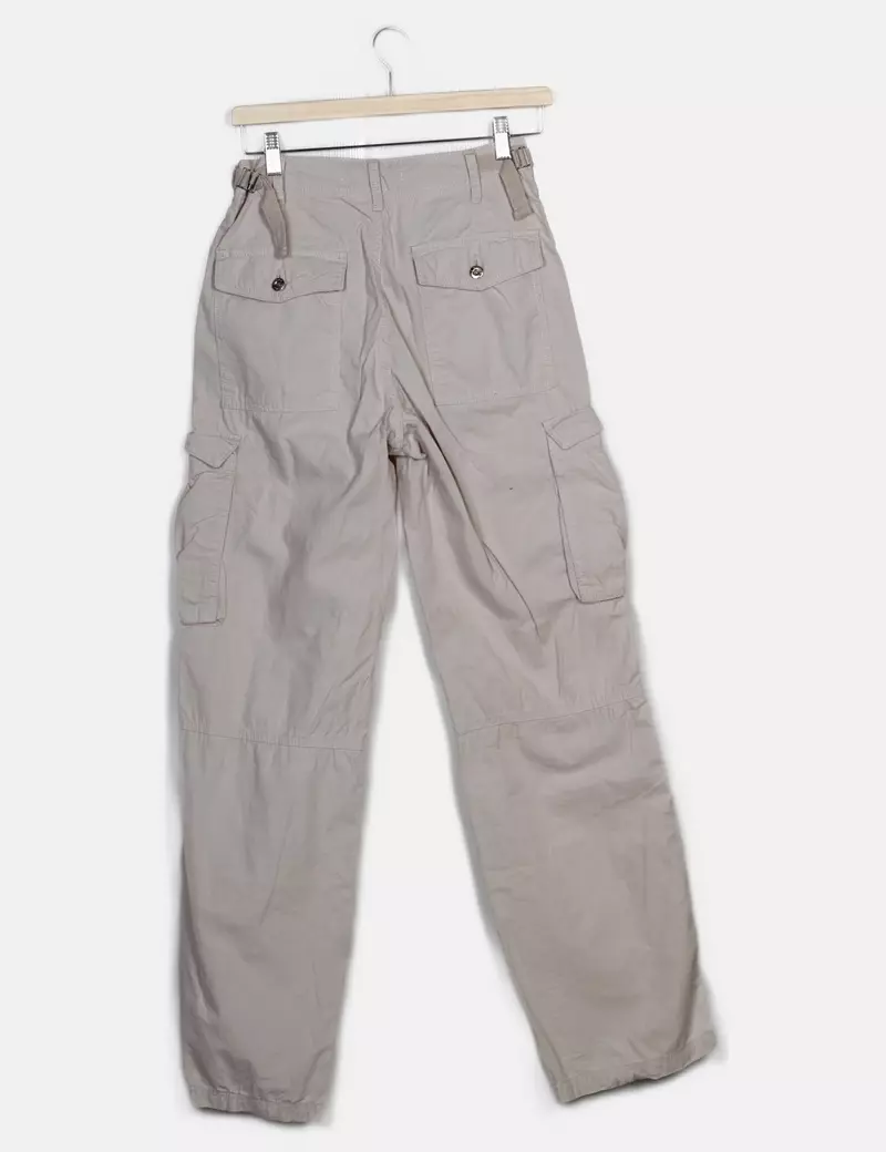 Bershka Pantalones cargo Anchos