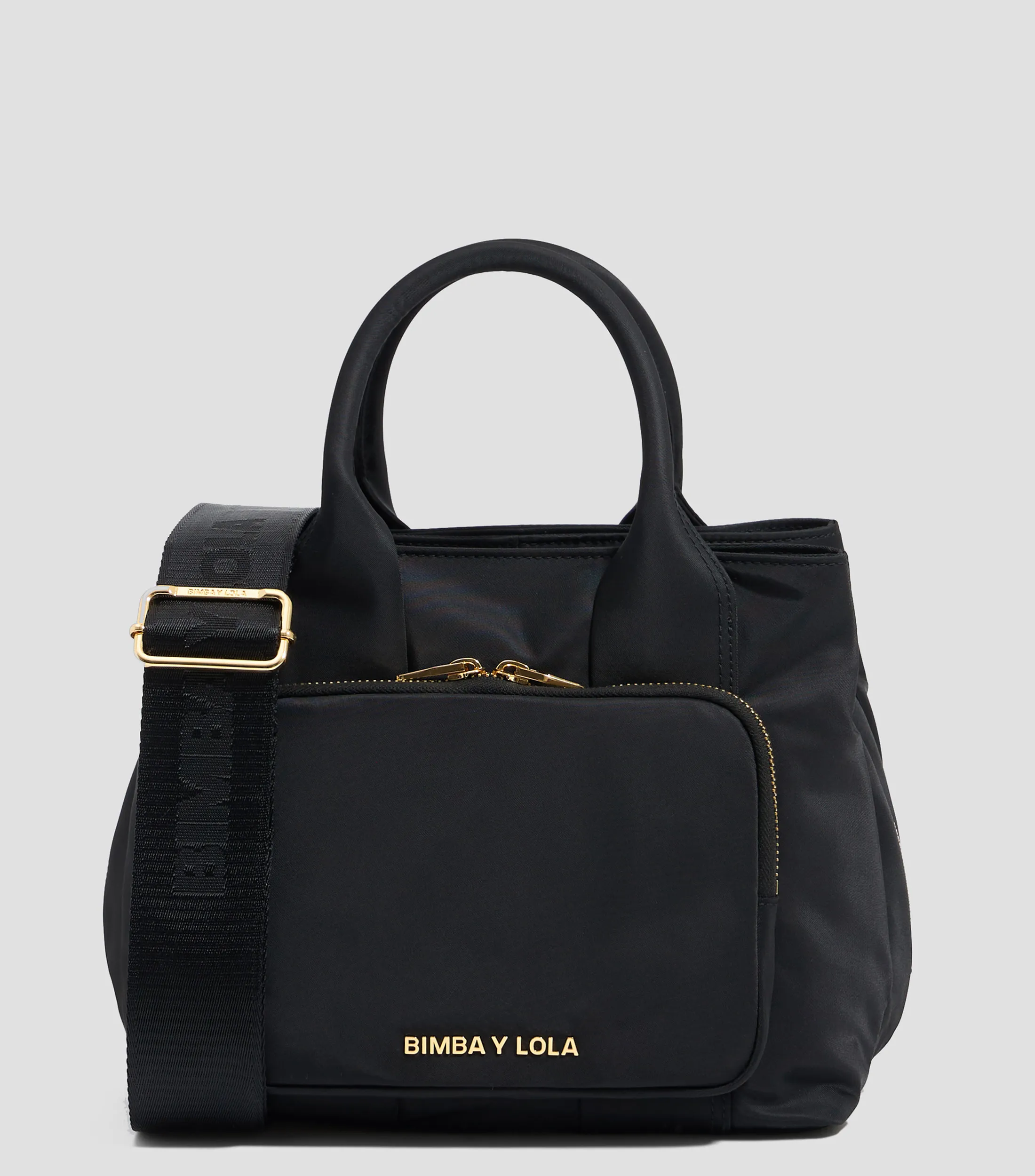 Bimba y Lola Bolso Satchel Negro Mujer