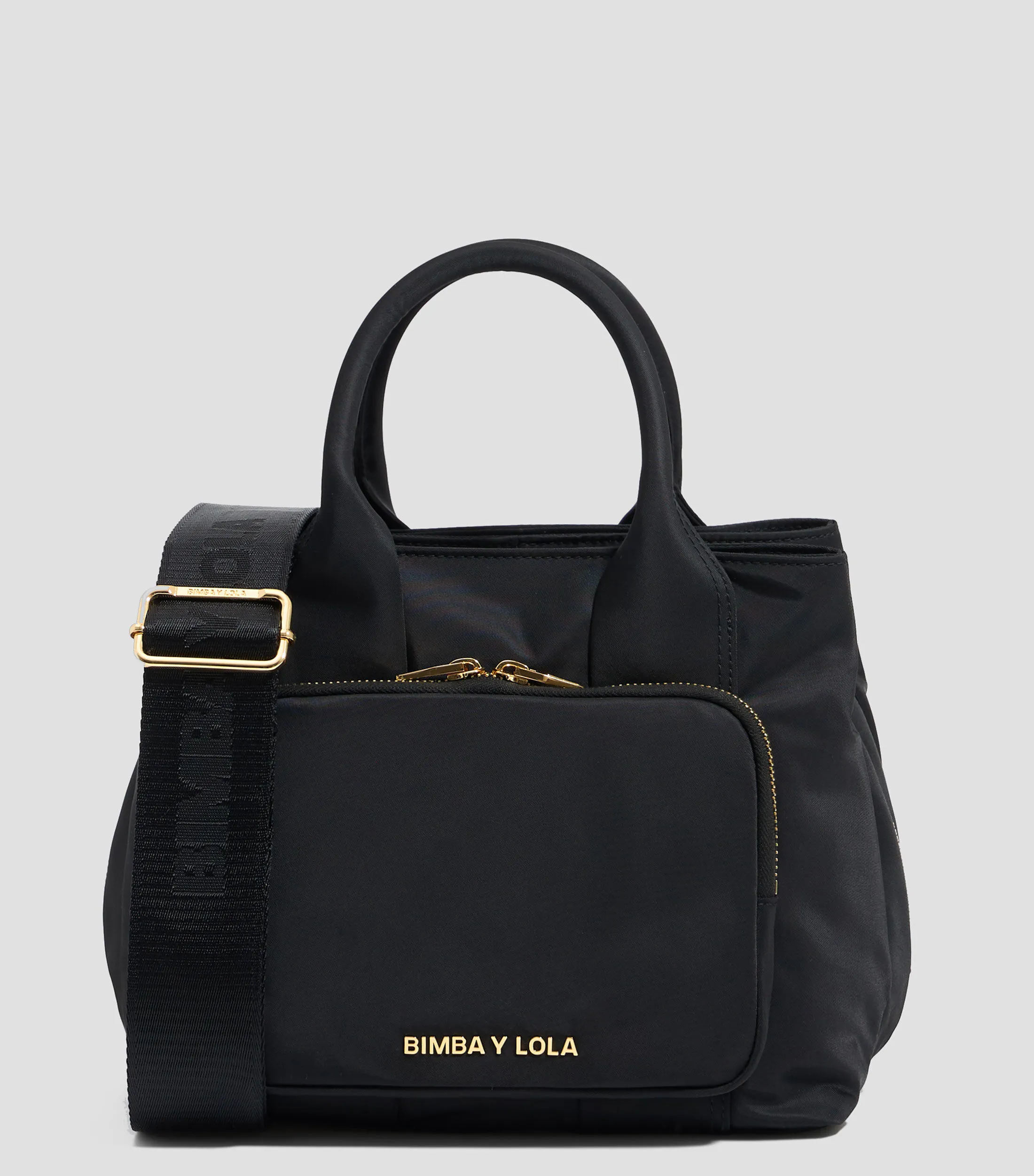Bimba y Lola Bolso Satchel Negro Mujer