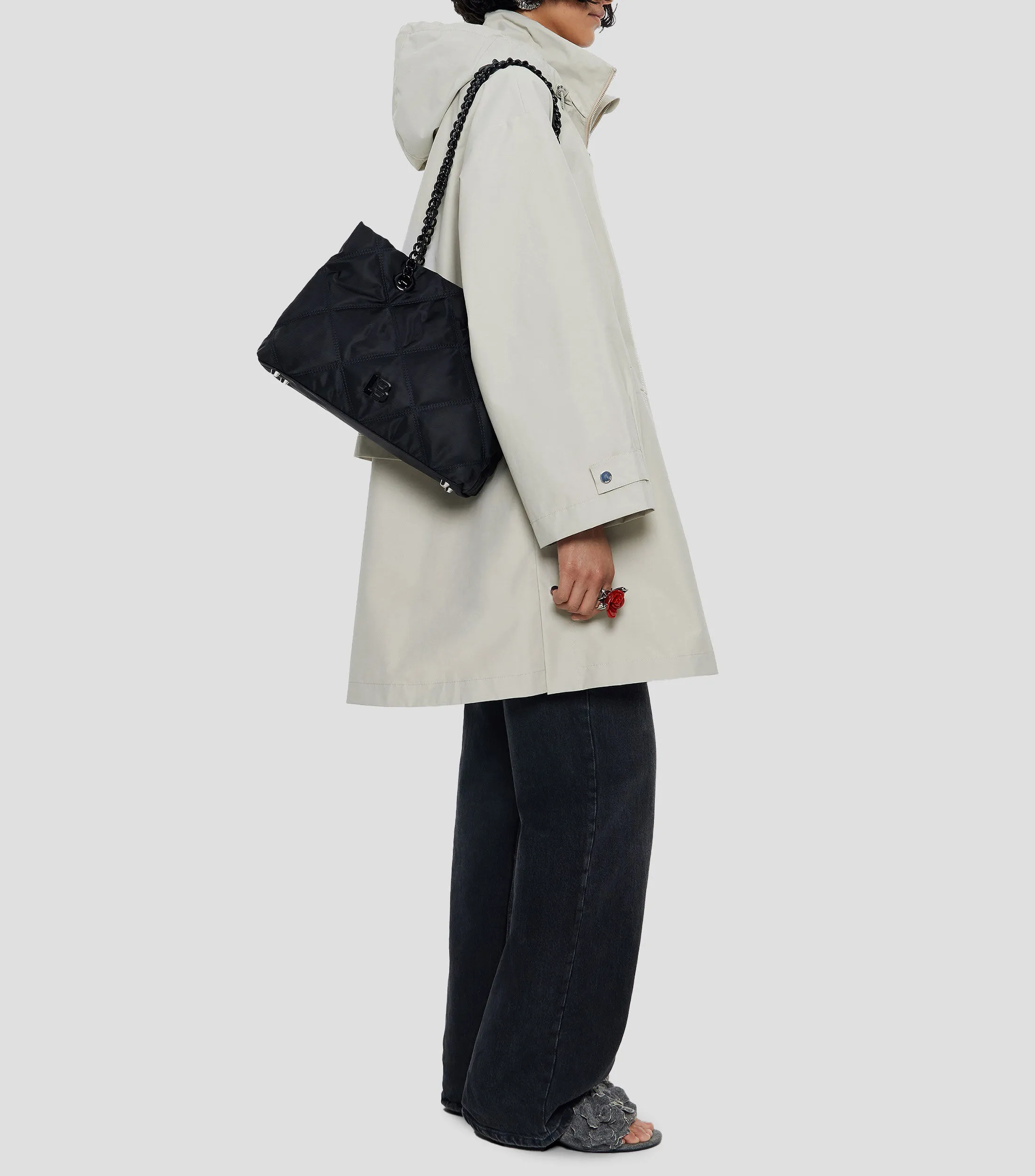 Bimba y Lola Bolso Tote Capitonado Mujer