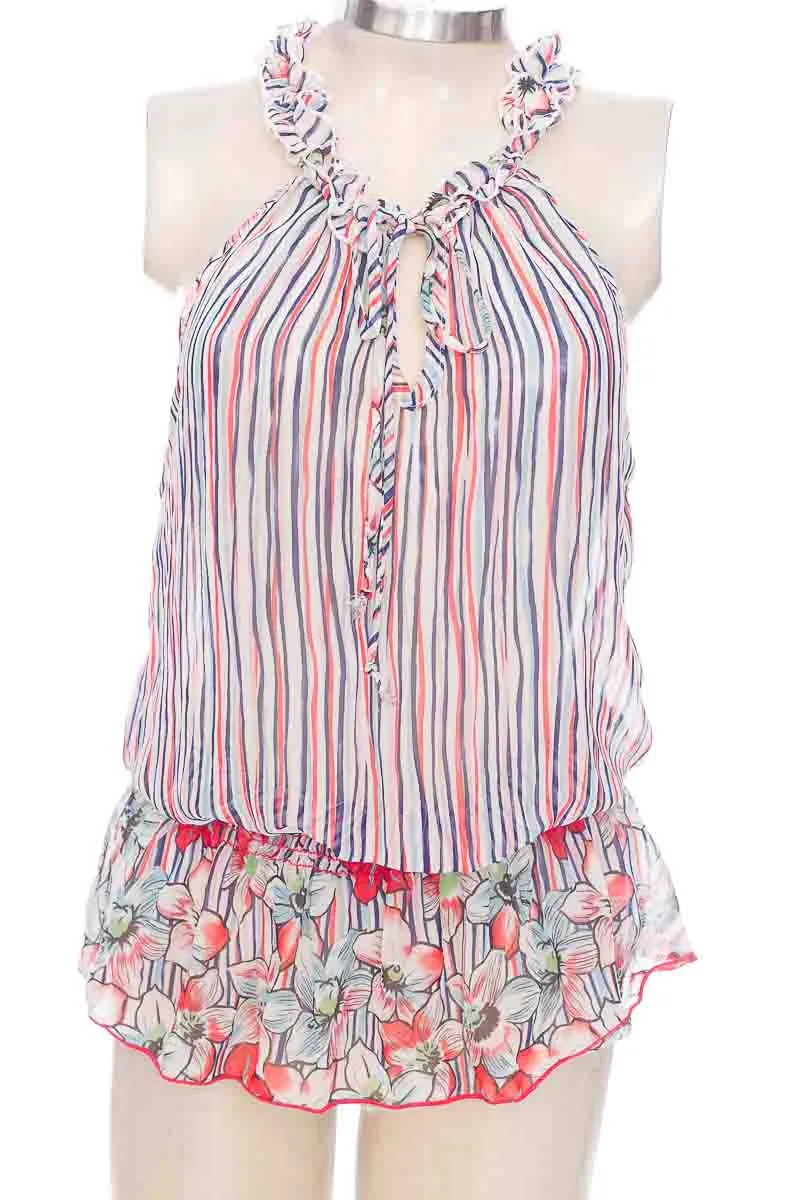 BLUSA COLOR AZUL  DE COLORES