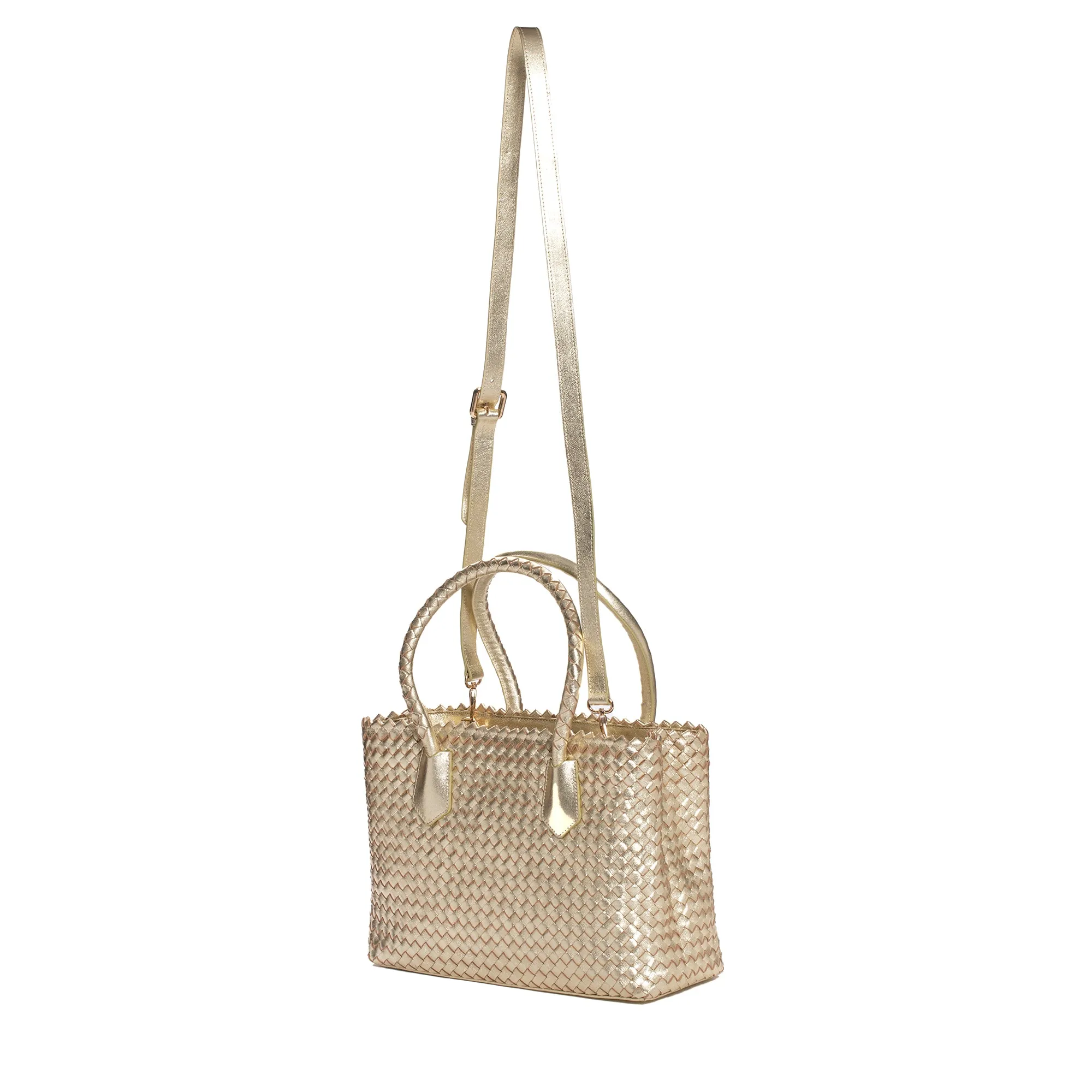 BOLSO DE MANO V090 METAL PLATINO