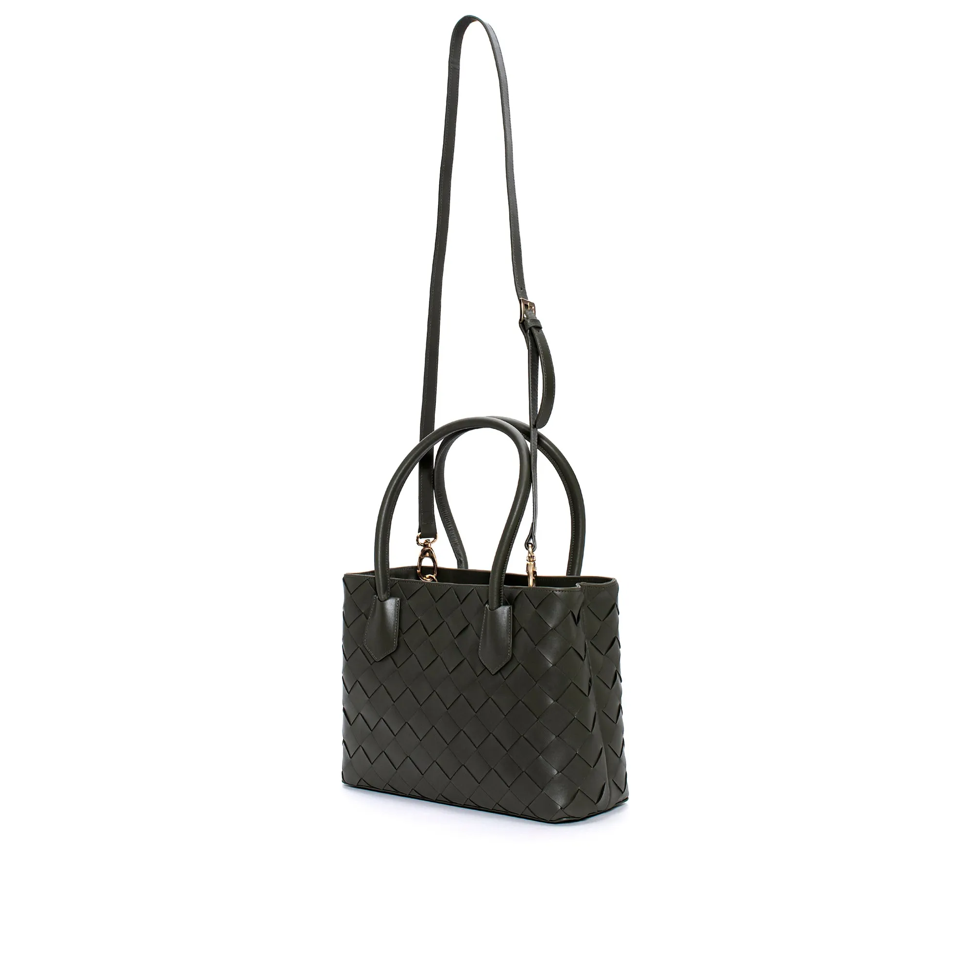BOLSO DE MANO V118 TRENZADO FOREST