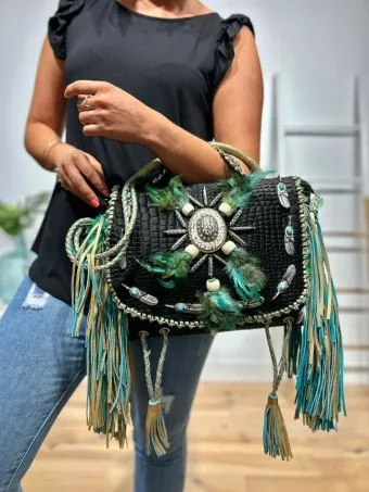 Bolso Piel Flecos MEEKO 01