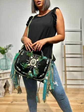Bolso Piel Flecos MEEKO 01