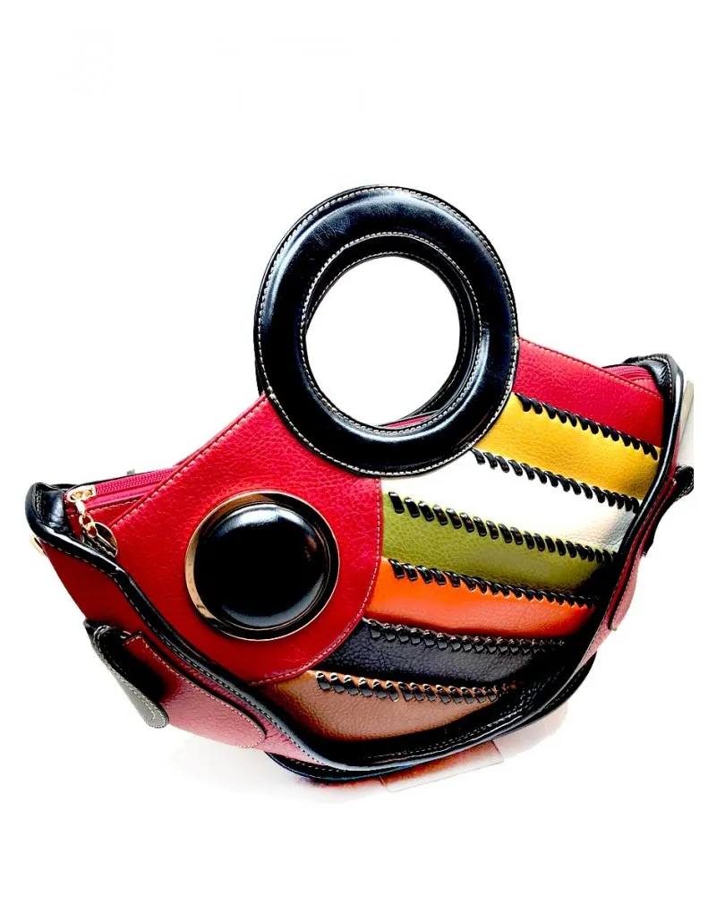 BOLSOS DE DIARIO NEGROS CON GRANATE, PRECIOSO DISEÑO DE ASA PARA CREAR TU OUTFIT ESTA TEMPORADA