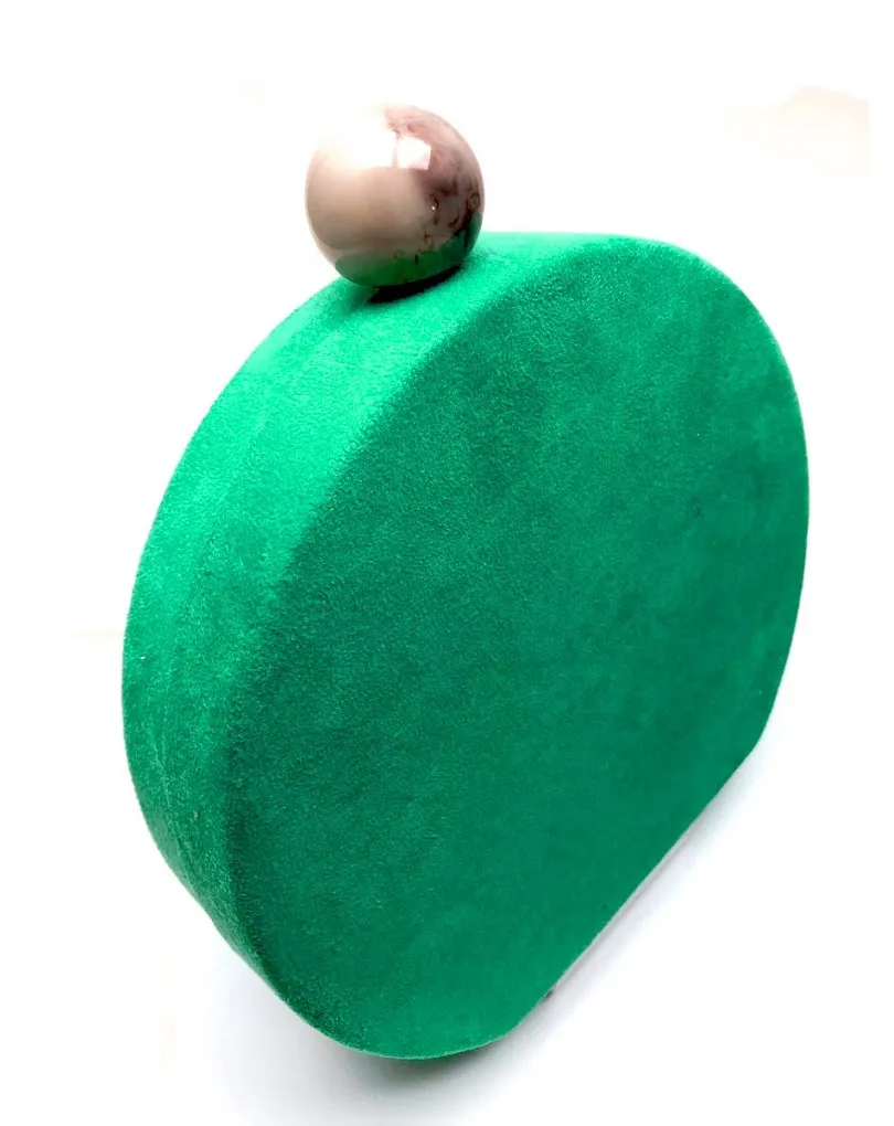 BOLSOS DE FIESTA VERDE AGUA DE FORMA REDONDA PARA BODAS