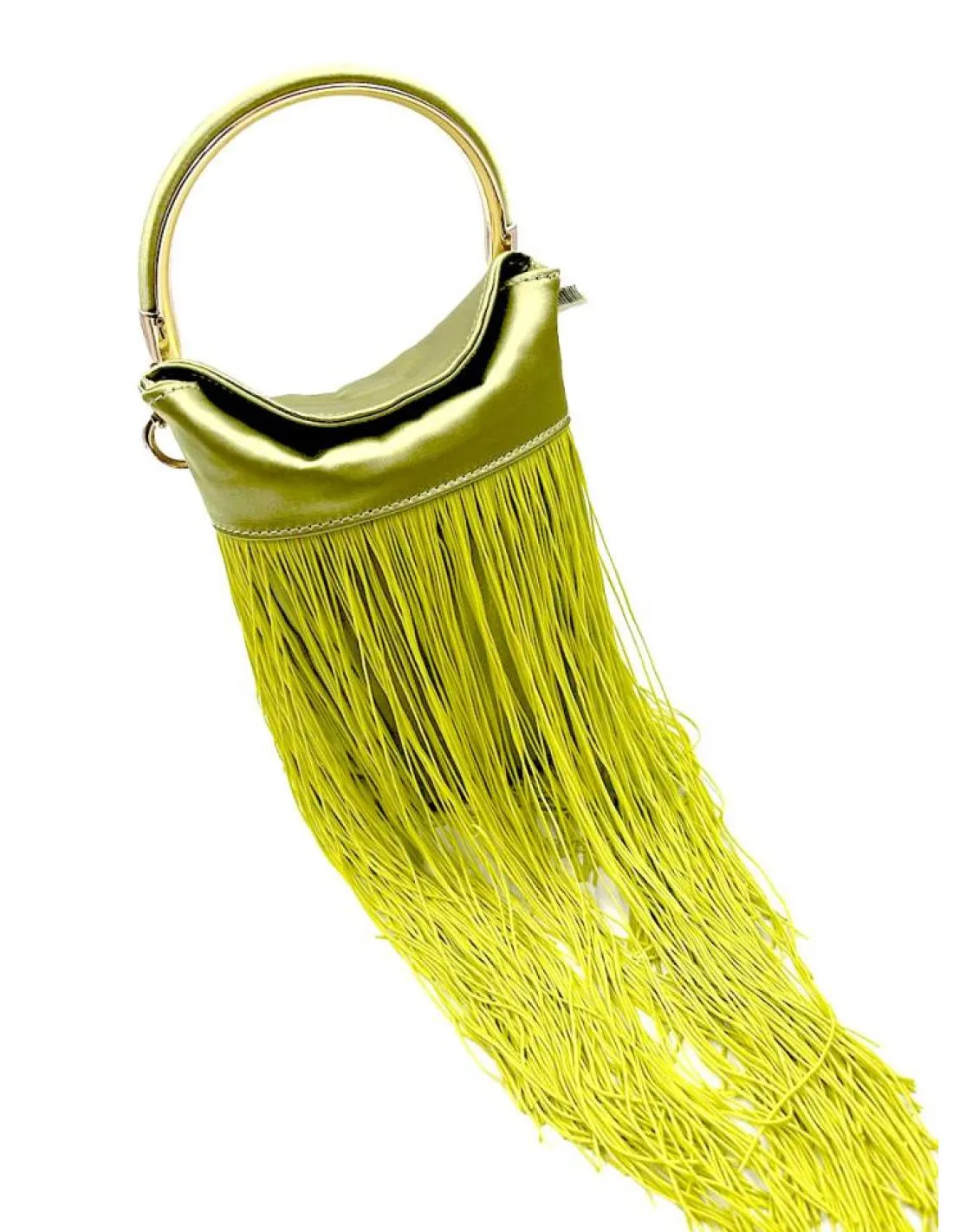 BOLSOS FIESTA LIMA Y PISTACHO DE FLECOS PARA BODAS Y EVENTOS