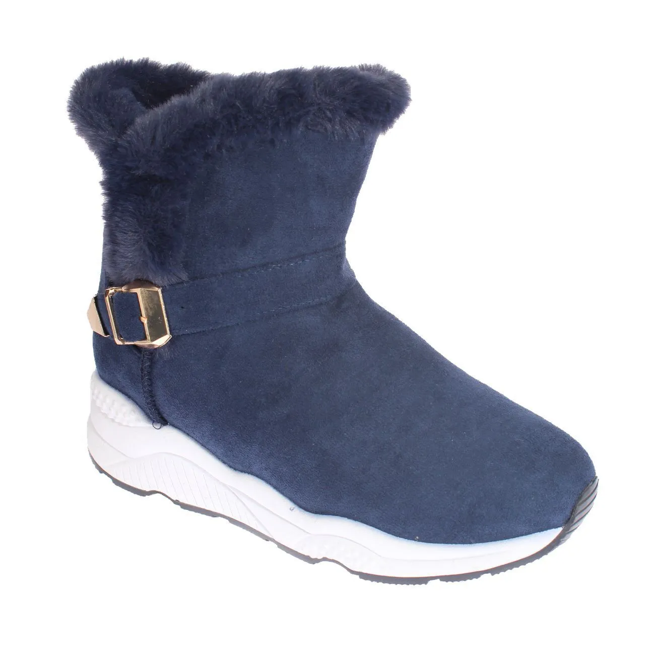 Bota Piel Azul Vía Franca Art. 52102b30345dblue
