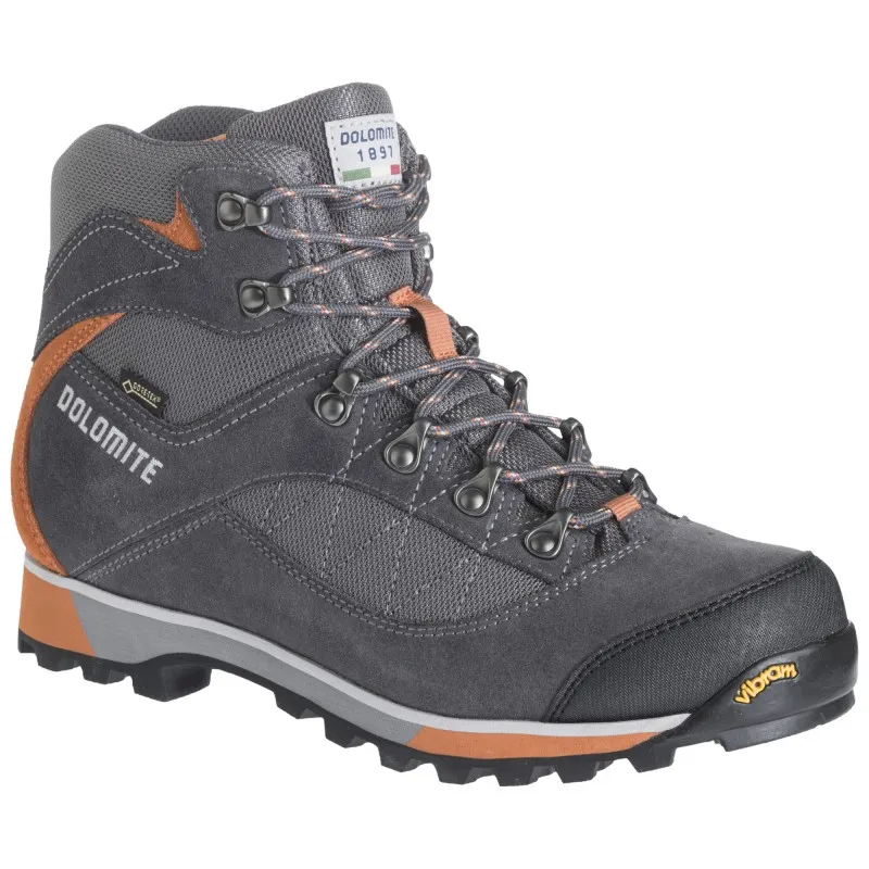 Botas de montaña para hombre Dolomite Zernez Gtx (Gris asfalto/Naranja quemado)