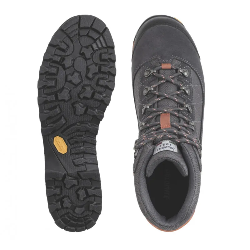 Botas de montaña para hombre Dolomite Zernez Gtx (Gris asfalto/Naranja quemado)
