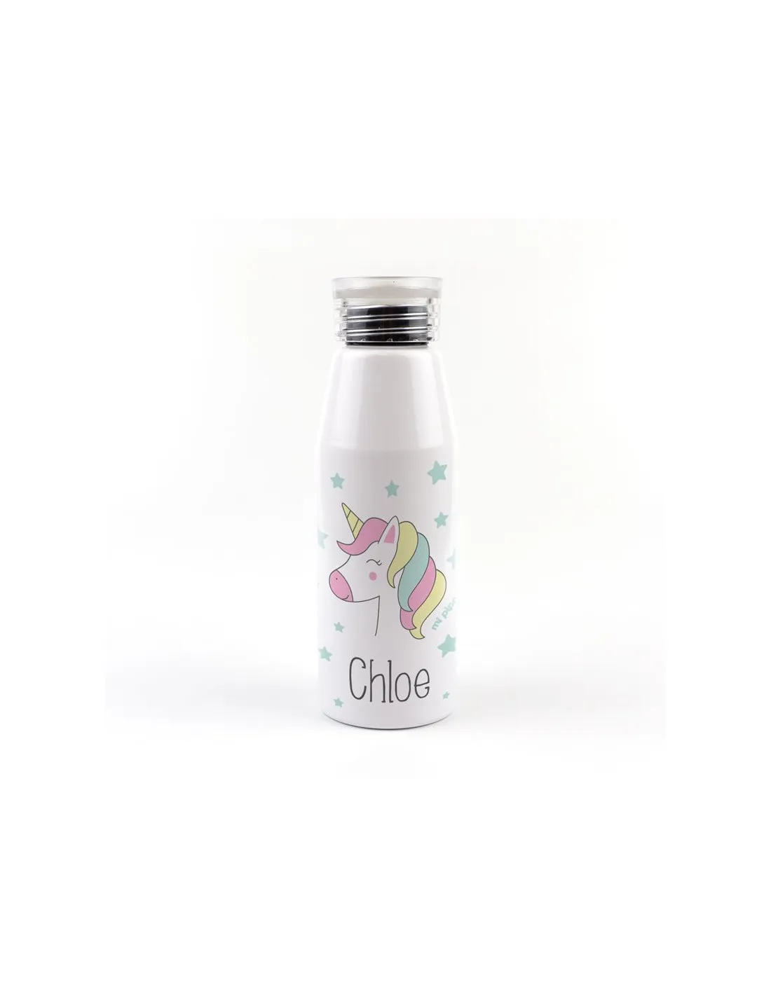 Botella Aluminio Unicornio Soft 500ml Personalizada de Mi Pipo