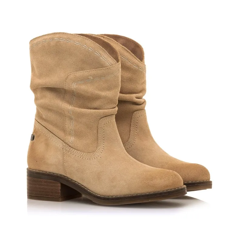 Botines Casual de Mujer MTNG FRONTIER Beige 55753