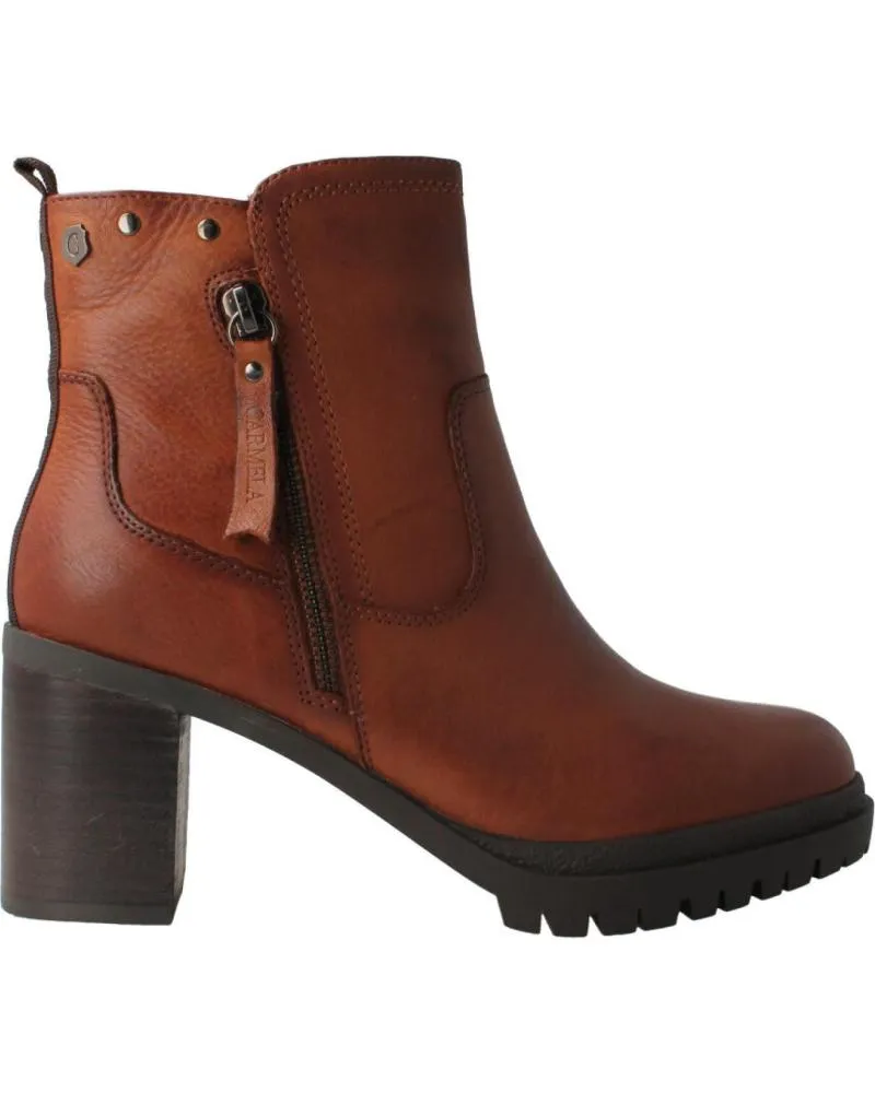 Botines de Mujer CARMELA BOTIN PIEL CAMEL