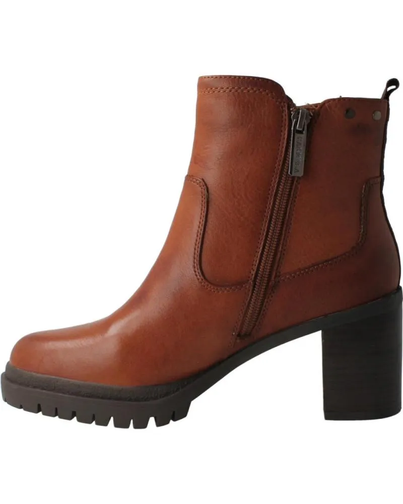 Botines de Mujer CARMELA BOTIN PIEL CAMEL