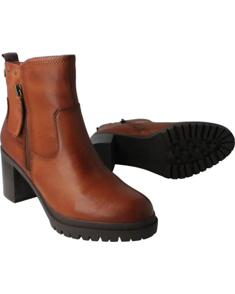 Botines de Mujer CARMELA BOTIN PIEL CAMEL