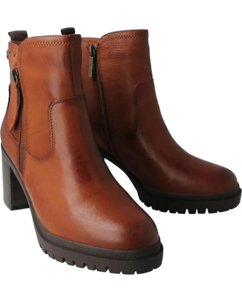 Botines de Mujer CARMELA BOTIN PIEL CAMEL