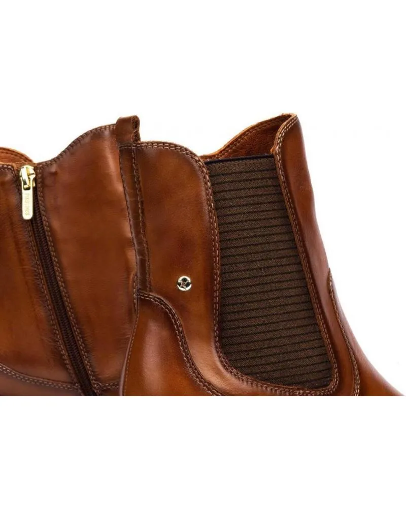 BOTINES DE MUJER PIKOLINOS BOTINES DE TACON W7H8948 CUERO MARRóN