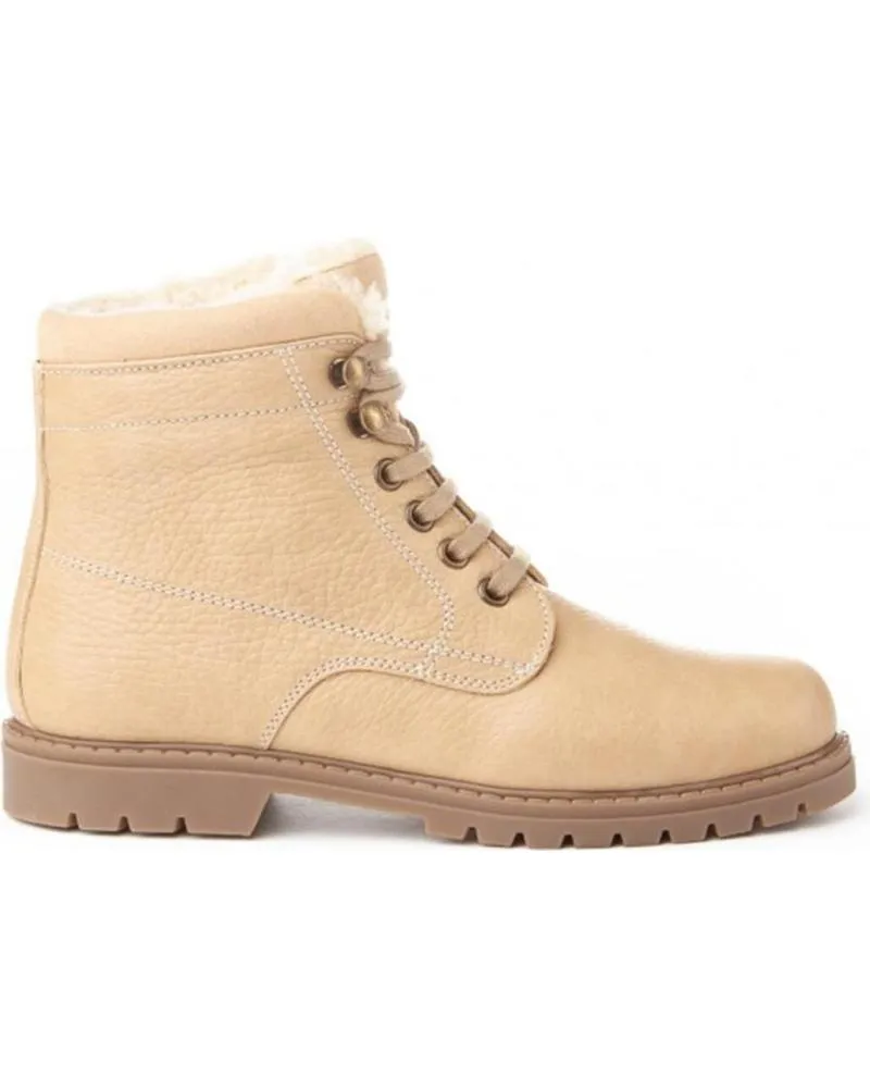 Botines de Mujer y Niña y Niño ANGELITOS BOTIN PIEL 760 ARENA